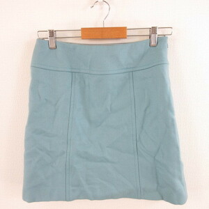  Laurel Laurel miniskirt tight light blue 36 *A568 lady's 