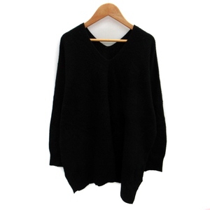  Mayson Grey MAYSON GREY knitted sweater long sleeve V neck switch 2 black black /SM40 lady's 