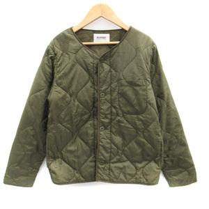  Beams Boy BEAMS BOY quilting jacket no color jacket middle height khaki /SM59 lady's 