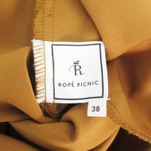 ロペピクニック ROPE Picnic スラックスパンツ テーパードパンツ イージーパンツ ロング丈 無地 38 茶 ブラウン /FF27 レディース_画像5