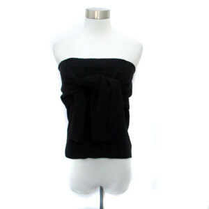 evu squirrel EVRIS knitted tube top bare top F black black /HO20 lady's 