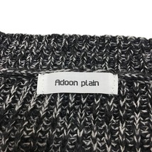 アドーンプレーン Adoon plain カーディガン ニット ノーカラー 前開き ミックス メランジ 長袖 F グレー 黒 ブラック レディース_画像5