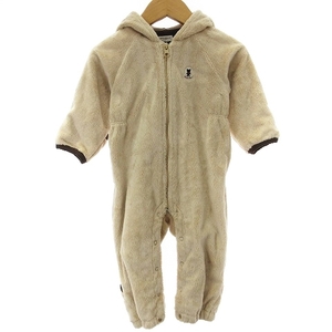  Miki House mikihouse rompers Parker coverall long sleeve boa one Point cotton 43-1232-364-33 beige 60-80 #SM1 Kids 