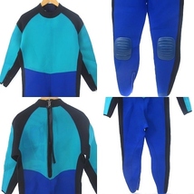 ザンパ ZANPA マリンスポーツ スキューバダイビング ダイビングスーツ ウェットスーツ バックハーフジップ ブルー 青 ■SG_画像3