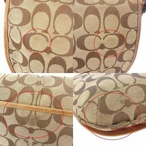 コーチ COACH 6842 シグネチャー ショルダーバッグ キャンバス レザー ベージュ 鞄 ■GY11 メンズ_画像6