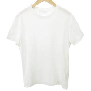 プラダ PRADA Tシャツ カットソー 半袖 S 白 ホワイト ■GY09 メンズ