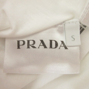 プラダ PRADA Tシャツ カットソー 半袖 S 白 ホワイト ■GY09 メンズの画像3