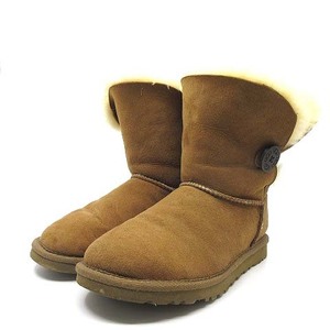 アグ オーストラリア UGG australia ベイリー ボタン BAILEY BUTTON ムートンブーツ 5803 チェスナット 23cm レディース