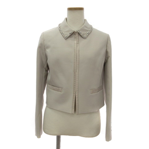  Jill Stuart JILL STUART Endy ROBEjosef collar attaching jacket no color 2waybiju- beige S #SM1 lady's 