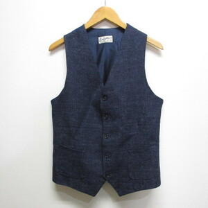 be vi lakaBevilacqua beautiful goods gilet the best XS navy linen cotton switch . lining attaching Italy made men's 