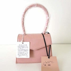 未使用品 エイミーイストワール eimy istoire ハンドバッグ ミニバッグ mini bag リザード エコレザー ペールピンク タグ付 美品