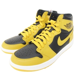 未使用品 ナイキ NIKE Air Jordan 1 High Golf Pollen スニーカー US10 28cm イエロー ブラック ■U30 メンズ