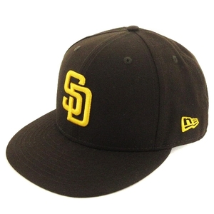 ニューエラ NEW ERA 59FIFTY PADRES パドレス ベースボールキャップ 野球帽 帽子 6パネル ブラウン 茶 7 1/2 59.6cm メンズ