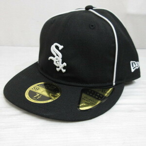 未使用品 ニューエラ NEW ERA 59FIFTY 5950 MLB シカゴ ホワイトソックス ベースボール キャップ 帽子 7 1/2 59.6cm 黒 ブラック 正規品
