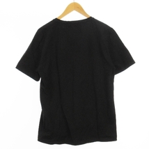 ハンティングワールド HUNTING WORLD エレファント プリント Tシャツ カットソー 半袖 イタリア製 ブラック S メンズ_画像3
