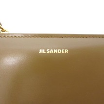 ジルサンダー JIL SANDER MINI FRENCH WALLET ミニフレンチウォレット ミディアムブラウン 二つ折り 財布 ウォレット ロゴ レザー 本革 カ_画像8