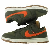 未使用品 ナイキ NIKE Dunk Low SE Toasty Sequoia DD3358-300 US8.5 26.5cm カーキ オレンジ ■U90 メンズ_画像3