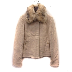  Comme Ca Du Mode COMME CA DU MODE turn-down collar jacket total lining 9 beige /YI lady's 