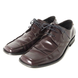 リーガル REGAL ビジネスシューズ 革靴 スクエアトゥ Uチップ レザー 129 茶 ブラウン 25.5 靴 ■SM1 メンズ