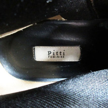 ピッティ pitti FEMININE ロング ブーツ 23.5cm ブラック 240112E 靴 レディース_画像6