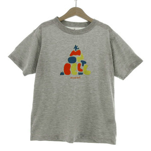 モンベル Montbell Tシャツ 半袖 WIC.T Kid's おやま 1114423 ロゴプリント 速乾 グレー マルチカラー 150 キッズ