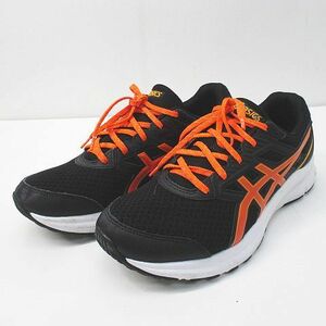 アシックス asics 101B034 ローカット スニーカー ランニングシューズ 28.0cm ブラック 黒系 メンズ