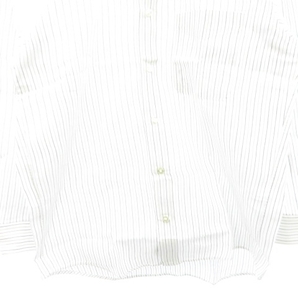 カルバンクライン CALVIN KLEIN 美品 ストライプシャツ ドレスシャツ 長袖 白 ホワイト L EC● メンズの画像7