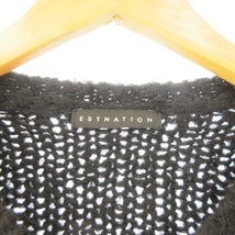 エストネーション ESTNATION 美品 ニット セーター ウール混 黒 ブラック M メンズ_画像3