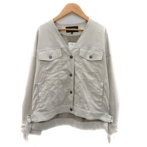  Comme Ca Ism COMME CA ISM blouson jacket middle height no color suede style plain oversize 7 light beige /YK27 lady's 