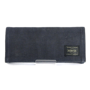  Porter PORTER Yoshida bag SMOKY LONG WALLET smoky long wallet navy blue navy blue wallet #GY14 men's 