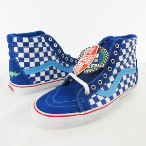 未使用品 バンズ VANS HARO BMX ハロー スニーカー SK8-HI REISSUE VN-0QG28LP チェック 青 ブルー US9.5 27.5ｃｍ メンズ