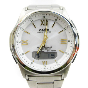 カシオ CASIO ウェーブセプター 腕時計 ソーラー電波 WVA-M630 シルバーカラー メンズ