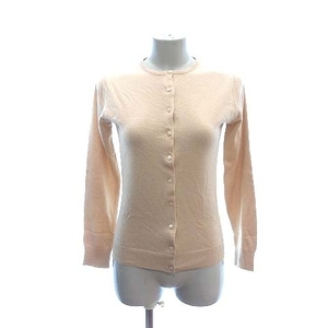  Dress Terior DRESSTERIOR knitted cardigan long sleeve round neck cashmere 1 beige /CT lady's 