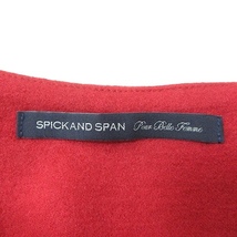 スピック&スパン Spick&Span ワンピース ミニ 半袖 ウール 赤 レッド /MN レディース_画像5