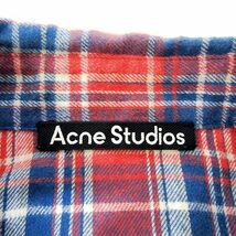 アクネ ストゥディオズ Acne Studios SACO FLANNEL FACE SHIRT フランネル シャツ 長袖 チェック L 赤系 レッド ■U90 A0116 メンズ_画像6