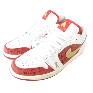 ナイキ NIKE 美品 DJ5185-100 Air Jordan 1 Low Spades 27.5ｃｍ 赤 レッド ■U90 メンズ