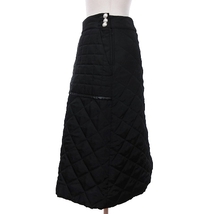 チェスティ Chesty 中綿スカート ひざ丈 キルティング 装飾 サイドジップ 黒 ブラック 0 レディース_画像2