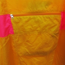 ナイキ NIKE ナイロンジャケット ブルゾン ハーフジップ ロゴ 刺しゅう イエロー 黄色 ピンク XL メンズ_画像5