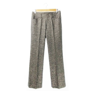  Queens Court QUEENS COURT pants tweed slacks flair wool silk . silk . soft thick .2 gray /CK9 * lady's 