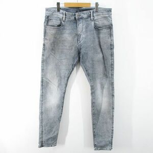 ジースターロウ G-Star RAW SKINNY スキニーパンツ デニムパンツ ジーンズ ジップフライ 36 灰系 グレー ストレッチ 綿 コットン メンズ