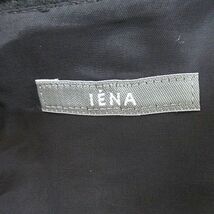 イエナ IENA 膝丈ワンピース ワンピース 半袖 ブラック 黒 裏地 リボン 日本製 ウール 毛 レディース_画像3