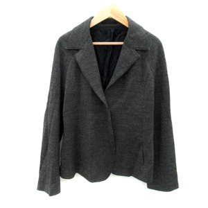 ke- tea ki width ta spool Tailor jacket middle height single button total lining total pattern wool 9 charcoal gray /SY40 lady's 