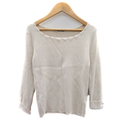 ミッシュマッシュ MISCH MASCH リブニット カットソー 七分袖 スカラ