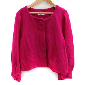  ef-de ef-de no color coat middle height wool 9 magenta /SM7 lady's 