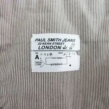 ポールスミスジーンズ Paul Smith JEANS ジャケット ブレザー テーラード 長袖 シングル 2B マイクロストライプ 裏地なし M ベージュ ※EKM_画像5