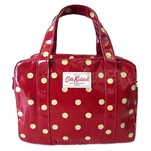 キャスキッドソン Cath Kidston バッグ ハンドバッグ トート コーティング ナイロン 水色 ドット柄 レッド 赤 かばん 鞄 カバン