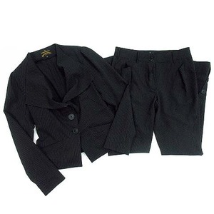  Vivienne Westwood Vivienne Westwood Anne Glo mania suit top and bottom setup stripe jacket pants black black 42