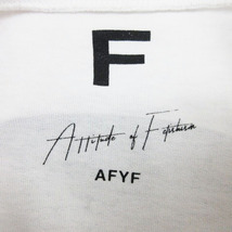 rovtski AFYF プリント Tシャツ 半袖 ホワイト 240122E メンズ_画像3