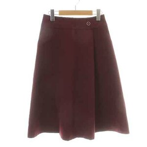  Reflect Reflect button ti teal flair skirt knee height 7 S bordeaux wine red 101-73400 /NW32 lady's 