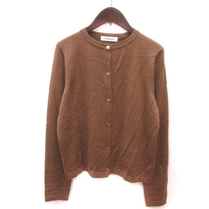  La Totalite La TOTALITE cardigan knitted long sleeve tea Brown /MS lady's 